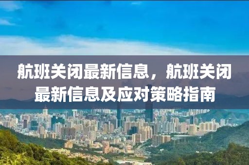 航班關(guān)閉最新信息，航班關(guān)閉最新信息及應(yīng)對策略指南