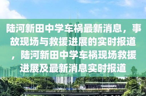 陸河新田中學車禍最新消息，事故現場與救援進展的實時報道，陸河新田中學車禍現場救援進展及最新消息實時報道
