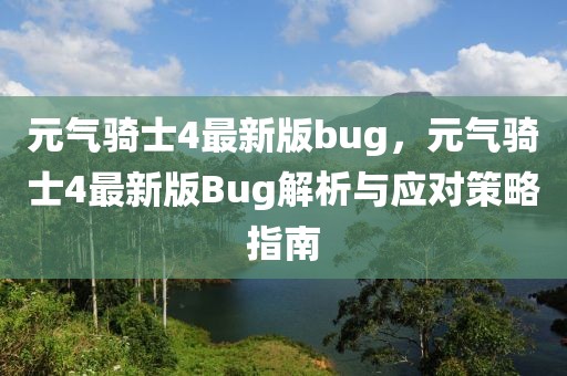 元?dú)怛T士4最新版bug，元?dú)怛T士4最新版Bug解析與應(yīng)對策略指南