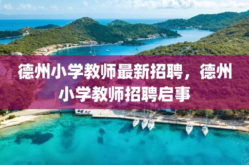 德州小學教師最新招聘，德州小學教師招聘啟事