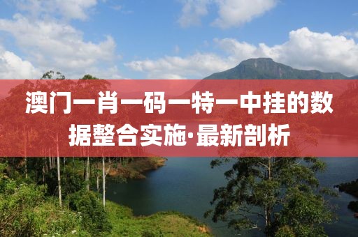 澳門一肖一碼一特一中掛的數(shù)據(jù)整合實施·最新剖析