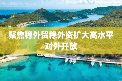 聚焦穩外貿穩外資擴大高水平對外開放
