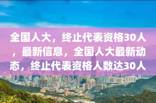 全國人大，終止代表資格30人，最新信息，全國人大最新動態(tài)，終止代表資格人數(shù)達30人