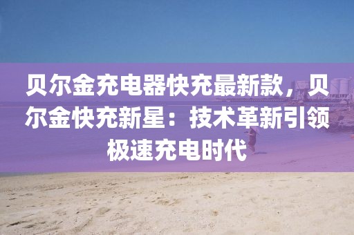 貝爾金充電器快充最新款，貝爾金快充新星：技術(shù)革新引領(lǐng)極速充電時代