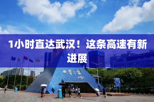 1小時直達武漢！這條高速有新進展