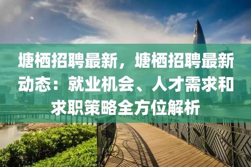 塘棲招聘最新，塘棲招聘最新動態：就業機會、人才需求和求職策略全方位解析
