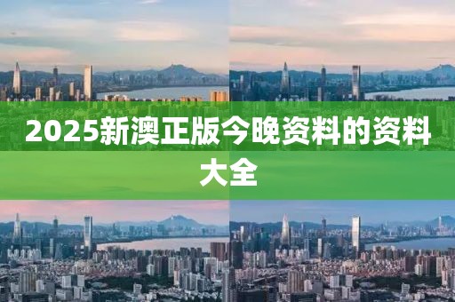 2025新澳正版今晚資料的資料大全