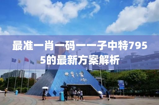 最準(zhǔn)一肖一碼一一子中特7955的最新方案解析