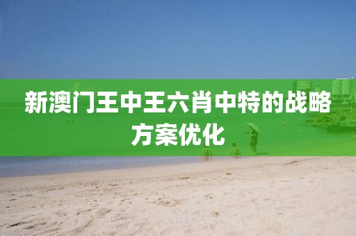 新澳門(mén)王中王六肖中特的戰(zhàn)略方案優(yōu)化