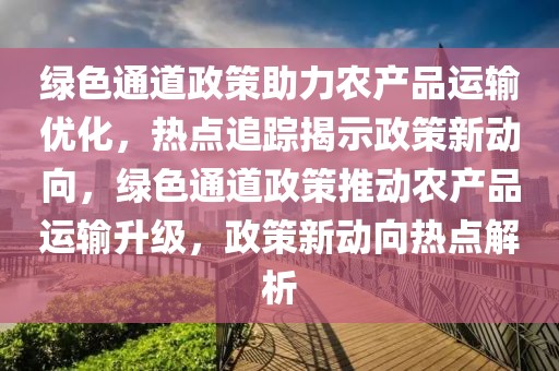 綠色通道政策助力農產品運輸優化，熱點追蹤揭示政策新動向，綠色通道政策推動農產品運輸升級，政策新動向熱點解析