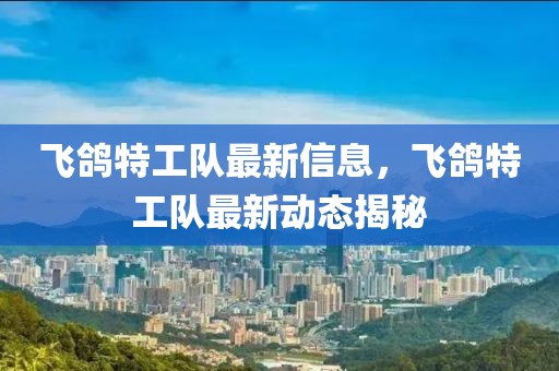 飛鴿特工隊(duì)最新信息，飛鴿特工隊(duì)最新動態(tài)揭秘