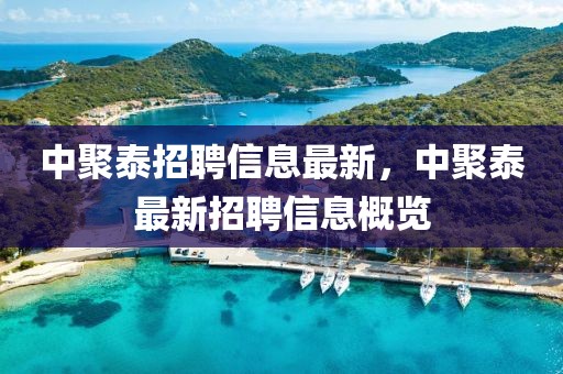 中聚泰招聘信息最新，中聚泰最新招聘信息概覽