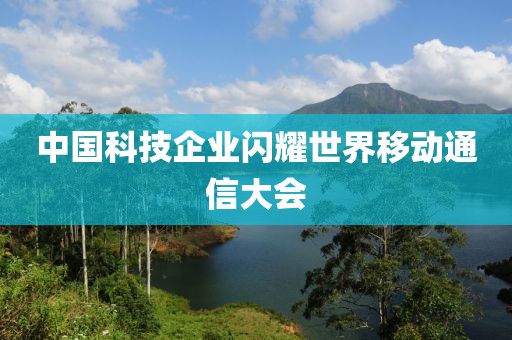 中國(guó)科技企業(yè)閃耀世界移動(dòng)通信大會(huì)