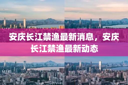 安慶長江禁漁最新消息，安慶長江禁漁最新動態(tài)