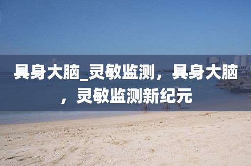 具身大腦_靈敏監測，具身大腦，靈敏監測新紀元