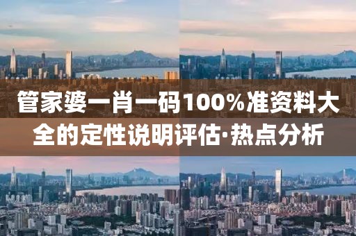 管家婆一肖一碼100%準資料大全的定性說明評估·熱點分析