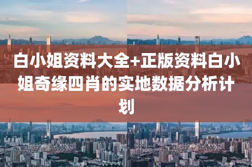 白小姐資料大全+正版資料白小姐奇緣四肖的實地數據分析計劃