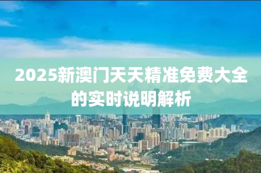 2025新澳門天天精準免費大全的實時說明解析