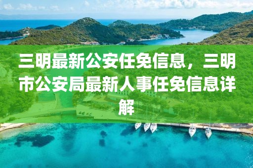 三明最新公安任免信息，三明市公安局最新人事任免信息詳解