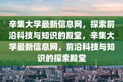 辛集大學最新信息網，探索前沿科技與知識的殿堂，辛集大學最新信息網，前沿科技與知識的探索殿堂