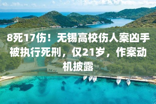8死17傷！無錫高校傷人案兇手被執(zhí)行死刑，僅21歲，作案動機披露