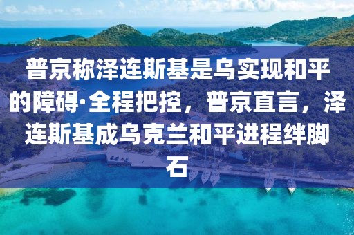 普京稱澤連斯基是烏實現(xiàn)和平的障礙·全程把控，普京直言，澤連斯基成烏克蘭和平進(jìn)程絆腳石