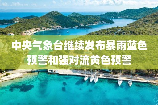 中央氣象臺繼續(xù)發(fā)布暴雨藍(lán)色預(yù)警和強對流黃色預(yù)警