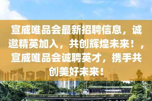 宣威唯品會最新招聘信息，誠邀精英加入，共創輝煌未來！，宣威唯品會誠聘英才，攜手共創美好未來！