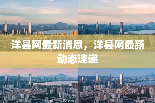 洋縣網最新消息，洋縣網最新動態速遞