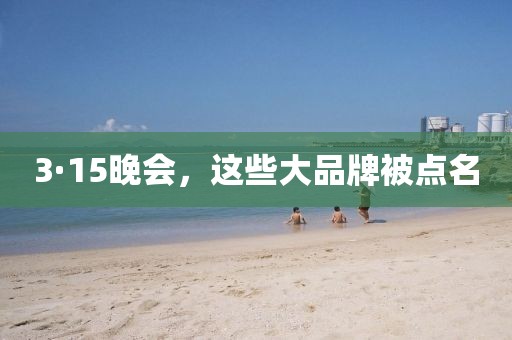 3·15晚會，這些大品牌被點名