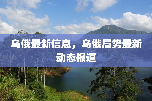 烏俄最新信息，烏俄局勢最新動態(tài)報道