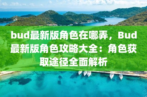bud最新版角色在哪弄，Bud最新版角色攻略大全：角色獲取途徑全面解析