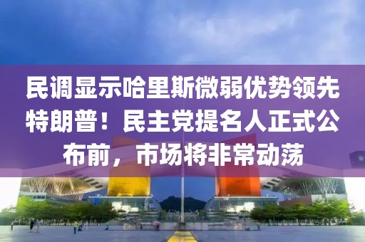 民調顯示哈里斯微弱優勢領先特朗普！民主黨提名人正式公布前，市場將非常動蕩