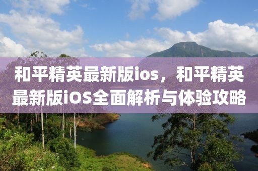 和平精英最新版ios，和平精英最新版iOS全面解析與體驗攻略
