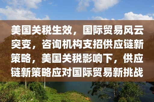 美國關稅生效，國際貿易風云突變，咨詢機構支招供應鏈新策略，美國關稅影響下，供應鏈新策略應對國際貿易新挑戰