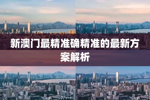 新澳門最精準確精準的最新方案解析