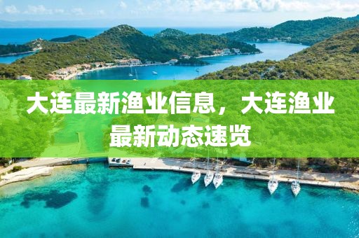 大連最新漁業信息，大連漁業最新動態速覽