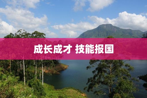 成長成才 技能報國