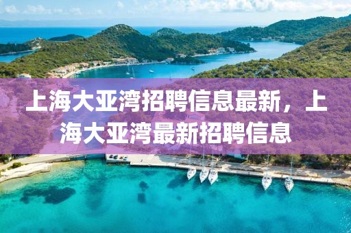 上海大亞灣招聘信息最新，上海大亞灣最新招聘信息