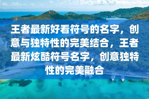 王者最新好看符號的名字，創意與獨特性的完美結合，王者最新炫酷符號名字，創意獨特性的完美融合