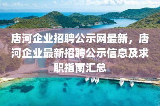 唐河企業招聘公示網最新，唐河企業最新招聘公示信息及求職指南匯總