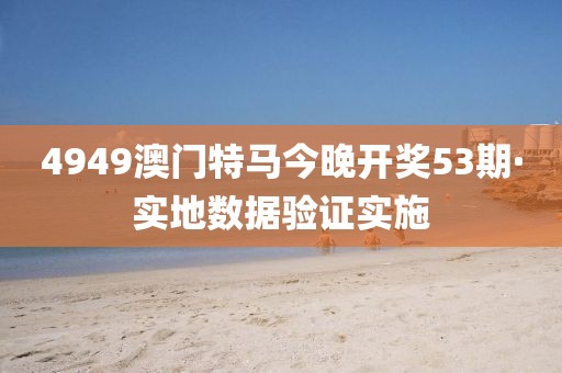 4949澳門特馬今晚開獎53期·實地數(shù)據(jù)驗證實施