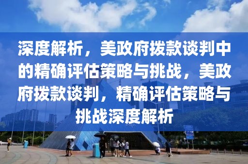 深度解析，美政府撥款談判中的精確評估策略與挑戰，美政府撥款談判，精確評估策略與挑戰深度解析