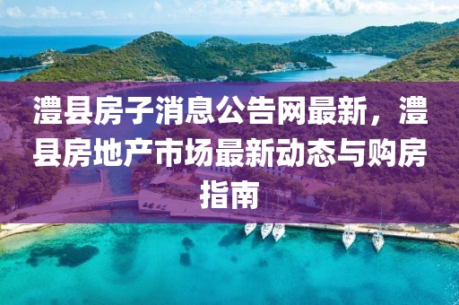 澧縣房子消息公告網最新，澧縣房地產市場最新動態與購房指南