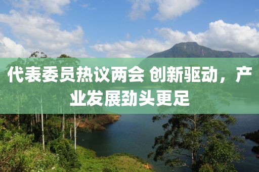 代表委員熱議兩會 創新驅動，產業發展勁頭更足