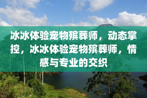 冰冰體驗(yàn)寵物殯葬師，動(dòng)態(tài)掌控，冰冰體驗(yàn)寵物殯葬師，情感與專(zhuān)業(yè)的交織