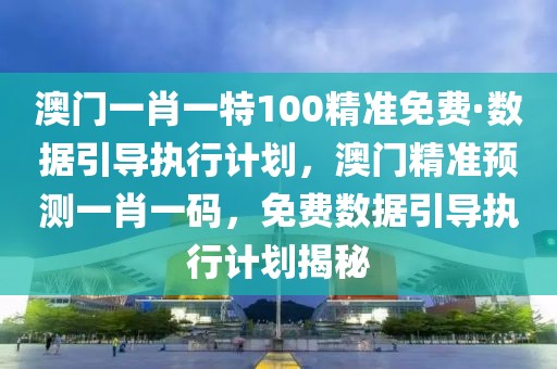 澳門一肖一特100精準免費·數據引導執行計劃，澳門精準預測一肖一碼，免費數據引導執行計劃揭秘
