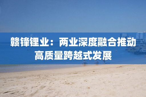 贛鋒鋰業：兩業深度融合推動高質量跨越式發展