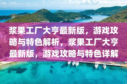 漿果工廠大亨最新版，游戲攻略與特色解析，漿果工廠大亨最新版，游戲攻略與特色詳解