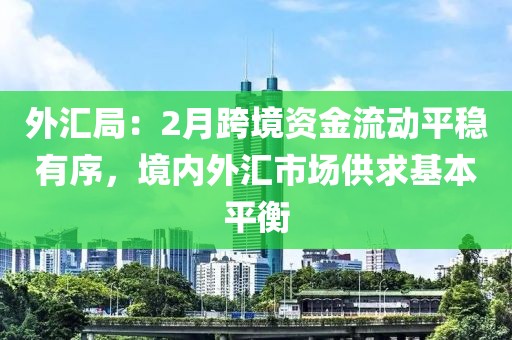 外匯局：2月跨境資金流動平穩有序，境內外匯市場供求基本平衡